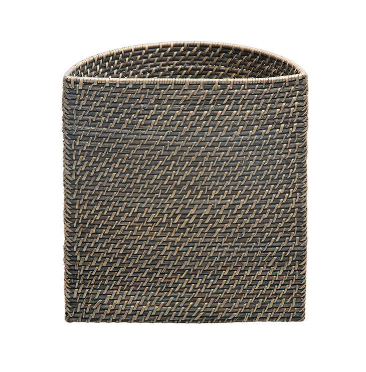 Highland Dunes Cresthaven Wicker/Rattan Waste Basket Wayfair